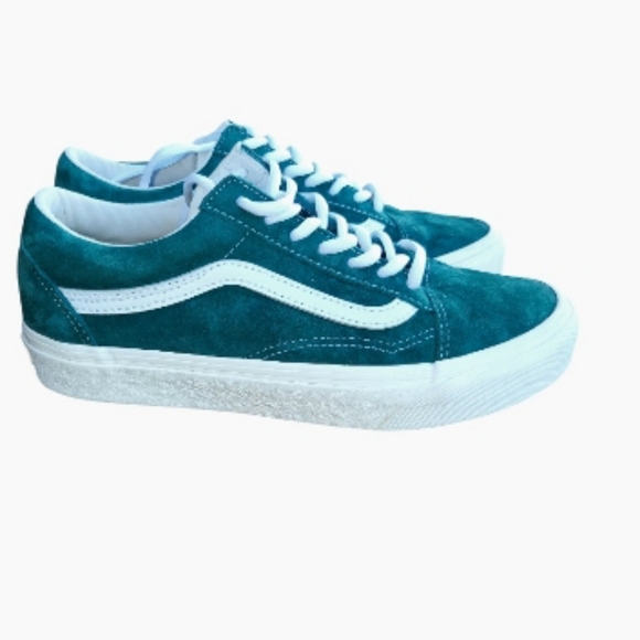 Vans Shoes - Vans HEIQ Water Resistant Dry Old Skool Tennis Shoe Sneaker Teal Green Women 7